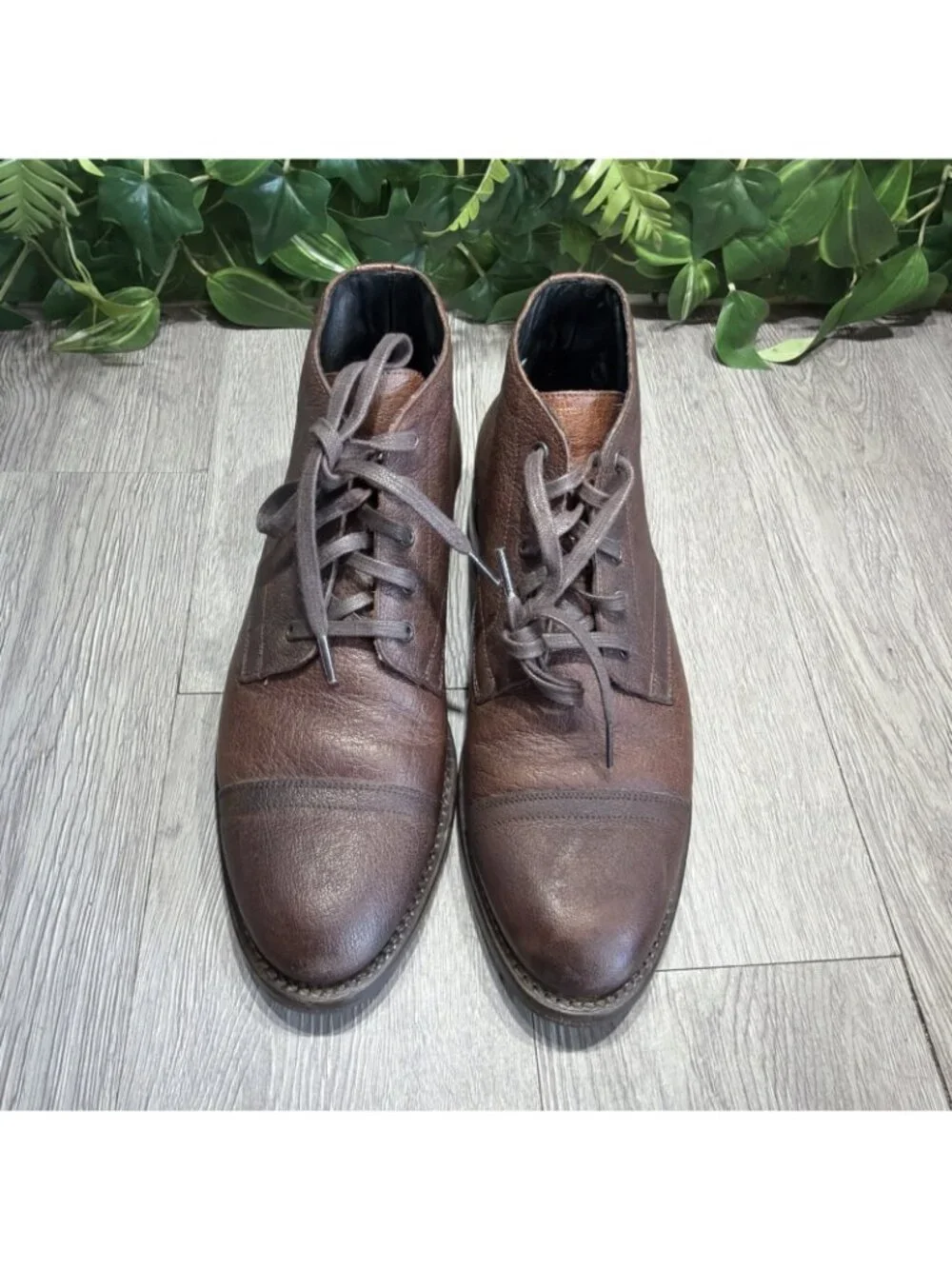 Thursday Boot Co. Cadet Leather Shoe-Natural Brown Men Size 9.5 US